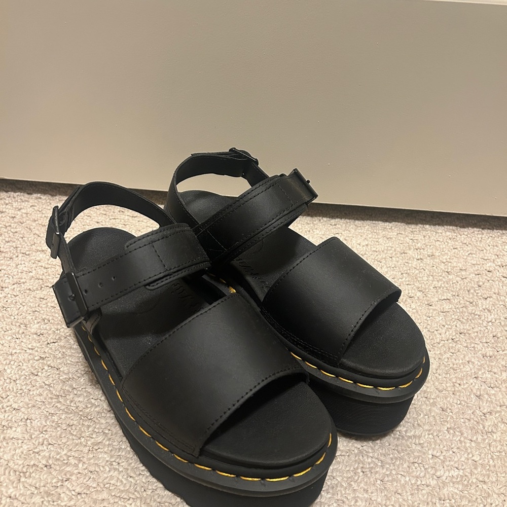 Dr. Martens Voss Leather Strap Platform Sandals